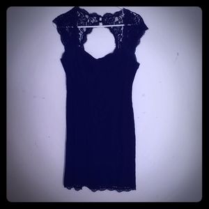 Adrianna Papell backless lace dress